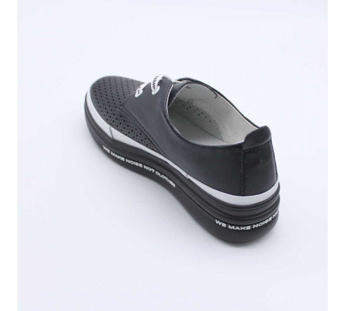 Кросовки женские летние на полную ногу Evalli 35221 Чёрный 