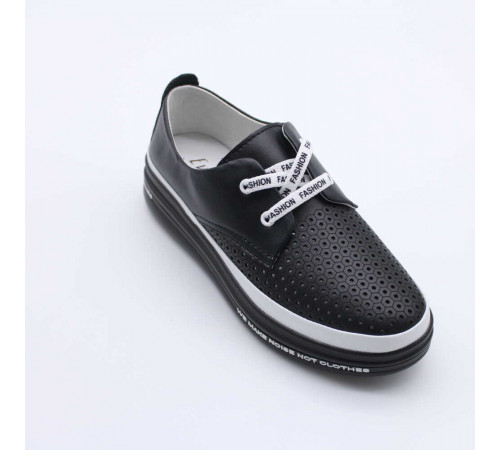 Кросовки женские летние на полную ногу Evalli 35221 Чёрный 