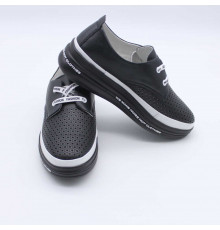 Кросовки женские летние на полную ногу Evalli 35221 Чёрный 