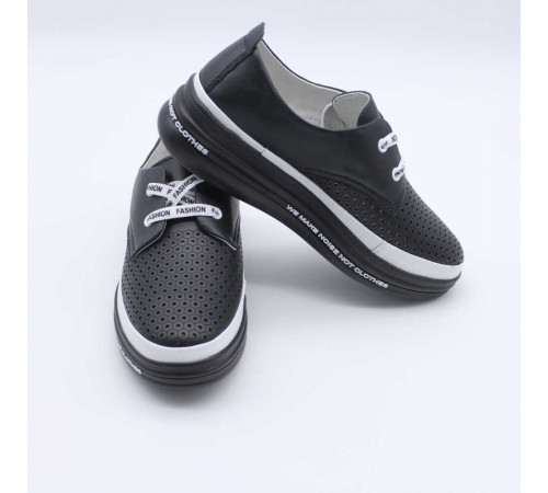 Кросовки женские летние на полную ногу Evalli 35221 Чёрный 