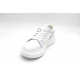 Кросовки кожа летние женские шнурки Evalli a29h07 белый