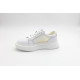 Кросовки кожа летние женские шнурки Evalli a29h07 белый