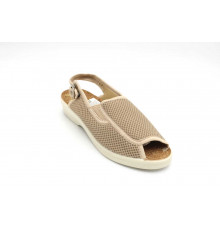 Босоножки женские летние Adanex открытый нос на косточку на широкую ногу на работу bi 09 050 22956