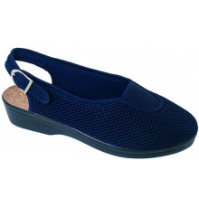 Босоножки ткань летние женские закрытый нос на косточку на широкую ногу Adanex bi11 050 23183