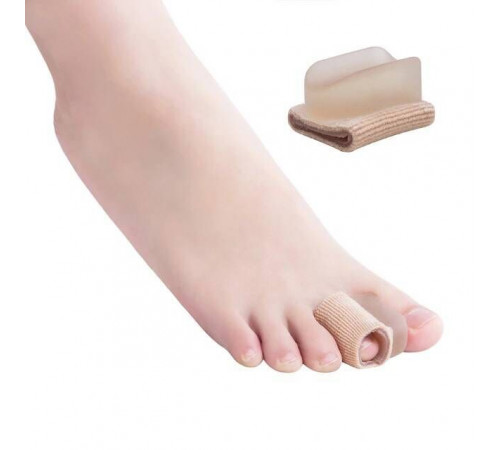 Межпальцевый разделитель кольцо тканевое с гелевой п перегородкой для большого пальца ноги здр303