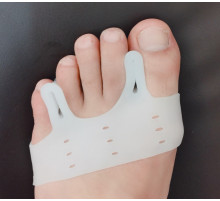 Бандаж с разделителем 2х пальцев телесный для большого пальца ноги и мизинца здр402