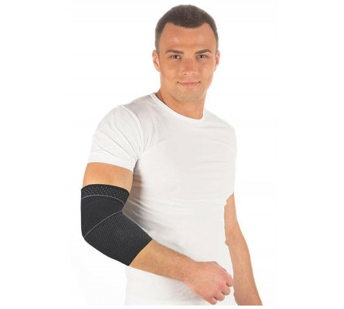 Бандаж на локтевой сустав компрессионный с силиконовым кольцом t 8204