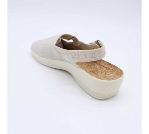 Босоножки женские летние Adanex открытый нос на косточку на широкую ногу на работу эко 24045