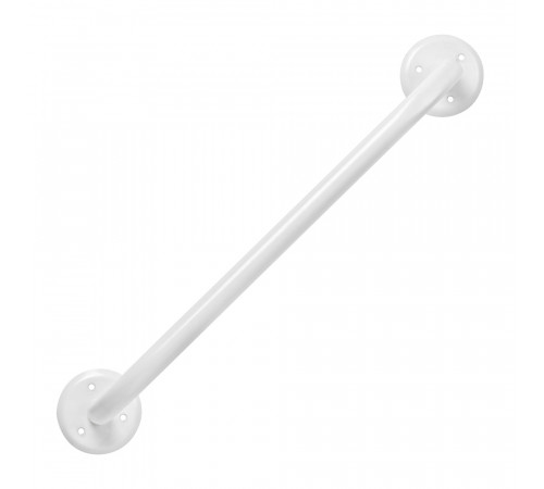 Поручень прямой сталь цвет белый крепление фланцы lux 10 300*d30