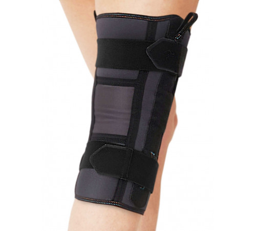 Бандаж на коленный сустав разъемный КС 617 с полицентрическими шарнирами и ремнями