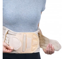 Корсет ортопедический полужесткий с 6 ребрами жесткости шириной 25 см, пр 314 ус