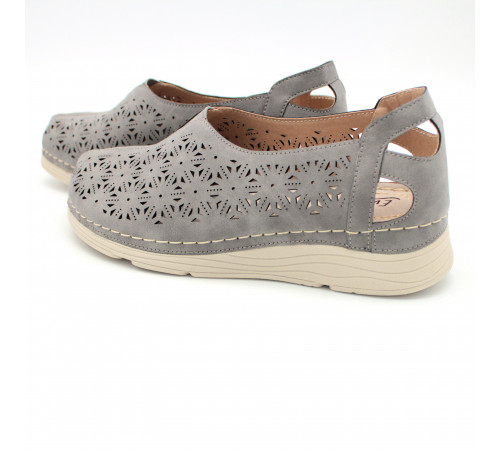 Босоножки женские летние Evalli закрытый нос Серый