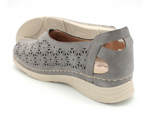 Босоножки женские летние Evalli закрытый нос Серый