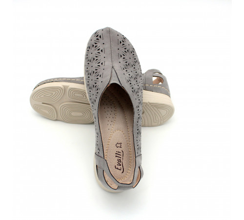 Босоножки женские летние Evalli закрытый нос Серый